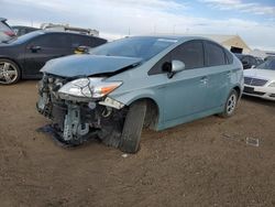 Salvage cars for sale from Copart Brighton, CO: 2015 Toyota Prius