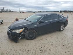 Salvage cars for sale from Copart New Braunfels, TX: 2017 Toyota Camry Hybrid