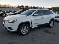 Salvage cars for sale from Copart Exeter, RI: 2019 Jeep Cherokee Latitude