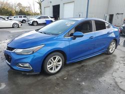 Salvage cars for sale at Savannah, GA auction: 2017 Chevrolet Cruze LT