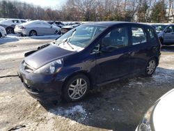 Salvage cars for sale at North Billerica, MA auction: 2008 Honda FIT Sport