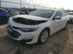 Chevrolet salvage cars for sale: 2020 Chevrolet Malibu LT