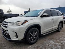 Salvage cars for sale at Woodhaven, MI auction: 2018 Toyota Highlander SE