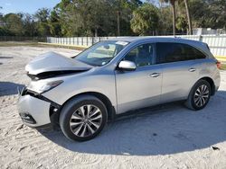 Salvage cars for sale at Fort Pierce, FL auction: 2015 Acura MDX Technology