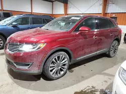 Lincoln salvage cars for sale: 2017 Lincoln MKX Reserve