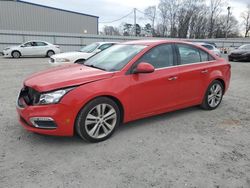 Salvage cars for sale from Copart Gastonia, NC: 2015 Chevrolet Cruze LTZ