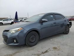 Salvage cars for sale at Grand Prairie, TX auction: 2014 Toyota Corolla L