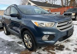 Salvage cars for sale at North Billerica, MA auction: 2018 Ford Escape SE