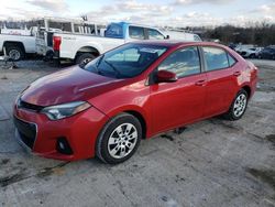 Salvage cars for sale from Copart Cleveland: 2015 Toyota Corolla L