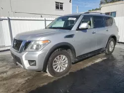 Salvage cars for sale at Opa Locka, FL auction: 2018 Nissan Armada SV