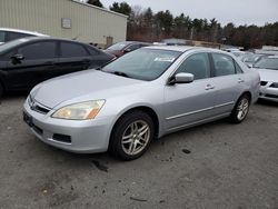 Salvage cars for sale at Exeter, RI auction: 2006 Honda Accord EX