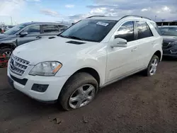 Mercedes-Benz m-Class salvage cars for sale: 2011 Mercedes-Benz ML 350 4matic