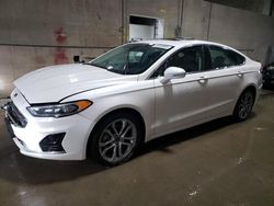 Salvage cars for sale at Blaine, MN auction: 2019 Ford Fusion SEL