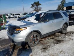 Salvage cars for sale at Woodhaven, MI auction: 2013 Ford Explorer Sport