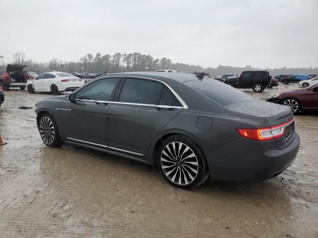 2018 Lincoln Continental Black Label