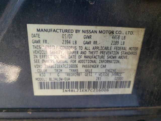 2007 Nissan Altima 3.5SE