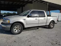 Salvage trucks for sale at Homestead, FL auction: 2002 Ford F150 Supercrew