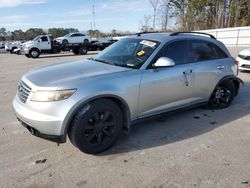 Salvage cars for sale at Dunn, NC auction: 2004 Infiniti FX35