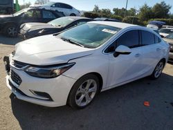 Chevrolet salvage cars for sale: 2017 Chevrolet Cruze Premier