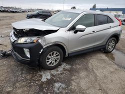 Salvage cars for sale at Woodhaven, MI auction: 2019 Mitsubishi Eclipse Cross ES