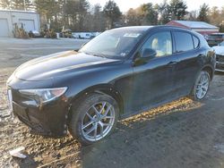 Salvage cars for sale at Mendon, MA auction: 2018 Alfa Romeo Stelvio TI Sport