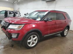 Salvage cars for sale at Davison, MI auction: 2017 Ford Explorer XLT