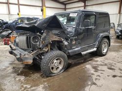 Salvage cars for sale at Pennsburg, PA auction: 2000 Jeep Wrangler / TJ Sahara