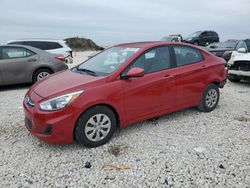 Salvage cars for sale at Taylor, TX auction: 2015 Hyundai Accent GLS