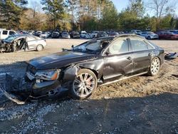 Salvage cars for sale at Gaston, SC auction: 2013 Audi A8 L Quattro