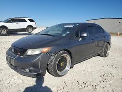 Vehiculos salvage en venta de Copart Temple, TX: 2012 Honda Civic SI