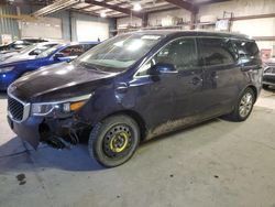 Salvage cars for sale at Eldridge, IA auction: 2018 KIA Sedona EX