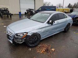 Salvage cars for sale at Woodburn, OR auction: 2015 Mercedes-Benz C300