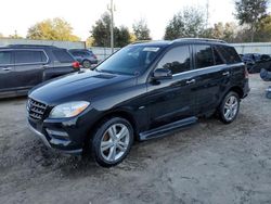 Mercedes-Benz m-Class salvage cars for sale: 2012 Mercedes-Benz ML 350 4matic