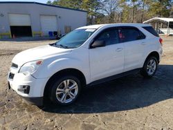 Salvage cars for sale at auction: 2012 Chevrolet Equinox LS