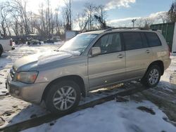 Toyota salvage cars for sale: 2007 Toyota Highlander Hybrid