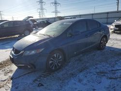 Salvage cars for sale at Elgin, IL auction: 2013 Honda Civic EXL