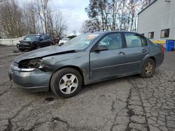 Chevrolet Malibu ls salvage cars for sale: 2005 Chevrolet Malibu LS