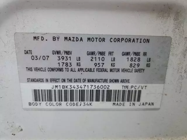 2007 Mazda 3 Hatchback