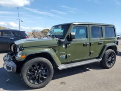 Jeep salvage cars for sale: 2022 Jeep Wrangler Unlimited Sahara 4XE