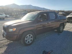 Salvage trucks for sale at Reno, NV auction: 2007 Honda Ridgeline RTL