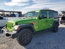 Jeep Wrangler Unlimited Sport salvage cars for sale: 2018 Jeep Wrangler Unlimited Sport