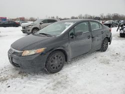 Salvage cars for sale at auction: 2012 Honda Civic LX