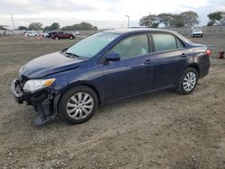 Salvage cars for sale at San Diego, CA auction: 2013 Toyota Corolla Base