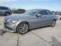 Salvage cars for sale at Grand Prairie, TX auction: 2016 Mercedes-Benz C300