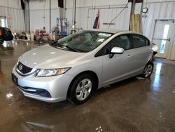 Salvage cars for sale at Franklin, WI auction: 2014 Honda Civic LX