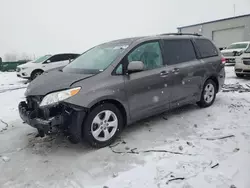 Salvage cars for sale at Wayland, MI auction: 2014 Toyota Sienna LE