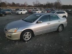 Honda Accord ex salvage cars for sale: 2007 Honda Accord EX