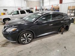 Salvage cars for sale at Mcfarland, WI auction: 2017 Nissan Murano S