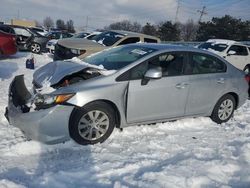 Honda Civic lx salvage cars for sale: 2012 Honda Civic LX