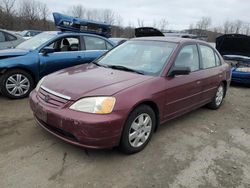 Salvage cars for sale from Copart Marlboro, NY: 2002 Honda Civic EX